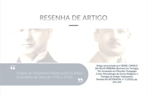 Resenha De Artigo Origem Do Movimento Pentecostal No Brasil